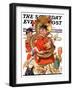 "Fourth of July Parade," Saturday Evening Post Cover, July 1, 1933-Joseph Christian Leyendecker-Framed Giclee Print