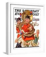 "Fourth of July Parade," Saturday Evening Post Cover, July 1, 1933-Joseph Christian Leyendecker-Framed Giclee Print