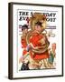 "Fourth of July Parade," Saturday Evening Post Cover, July 1, 1933-Joseph Christian Leyendecker-Framed Giclee Print