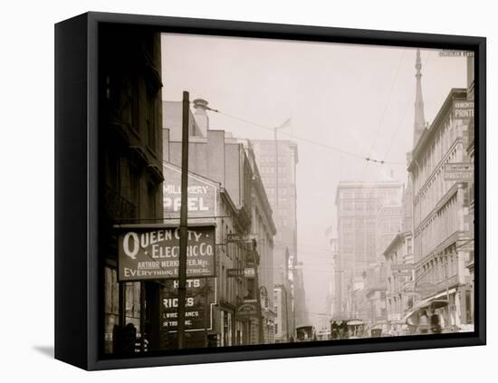 Fourth Street, Cincinnati, Ohio-null-Framed Stretched Canvas