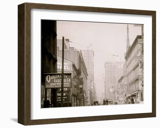 Fourth Street, Cincinnati, Ohio-null-Framed Photo