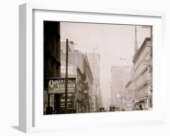 Fourth Street, Cincinnati, Ohio-null-Framed Photo