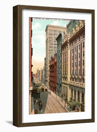 Fourth Street, Cincinnati, Ohio-null-Framed Art Print