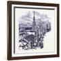 Fourth Street in Cincinnati United States of America-null-Framed Giclee Print