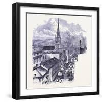 Fourth Street in Cincinnati United States of America-null-Framed Giclee Print