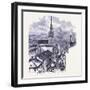 Fourth Street in Cincinnati United States of America-null-Framed Giclee Print