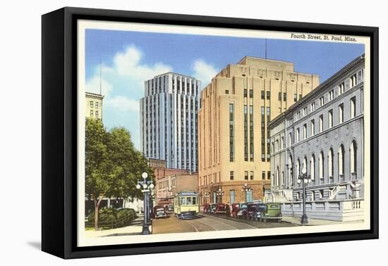 Fourth Street, St. Paul, Minnesota-null-Framed Stretched Canvas