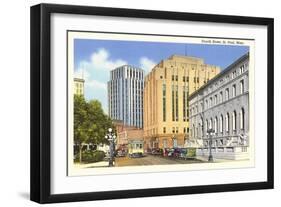 Fourth Street, St. Paul, Minnesota-null-Framed Art Print