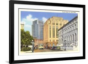 Fourth Street, St. Paul, Minnesota-null-Framed Premium Giclee Print