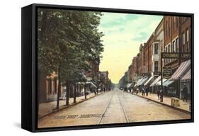 Fourth Street, Steubenville-null-Framed Stretched Canvas