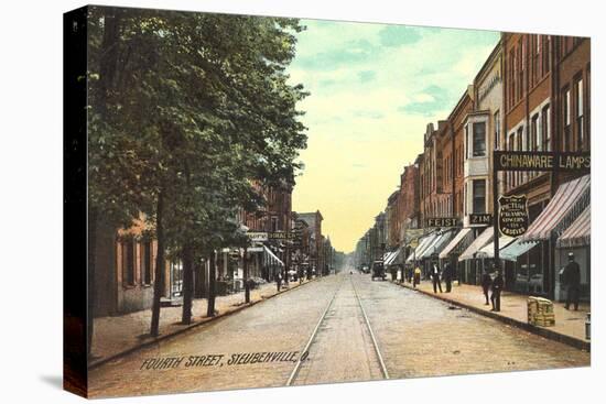 Fourth Street, Steubenville-null-Stretched Canvas