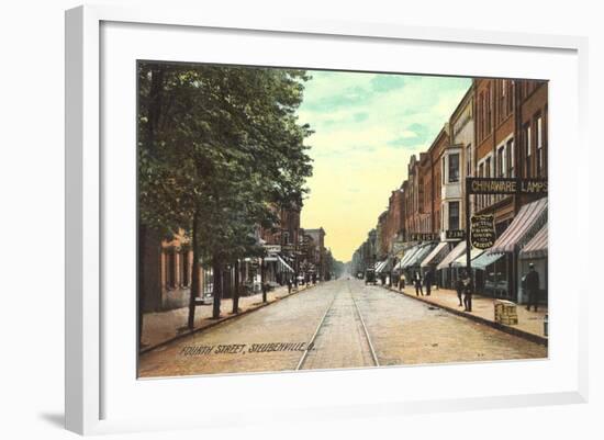 Fourth Street, Steubenville-null-Framed Art Print