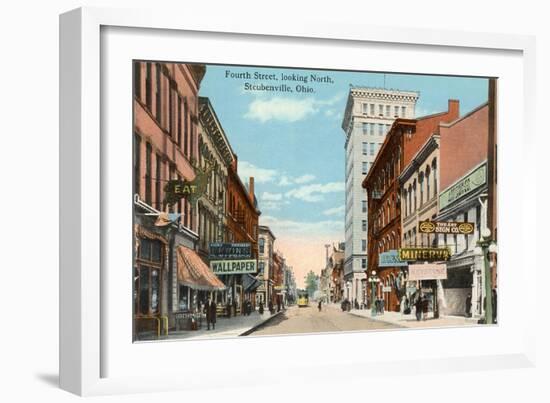 Fourth Street, Steubenville-null-Framed Art Print