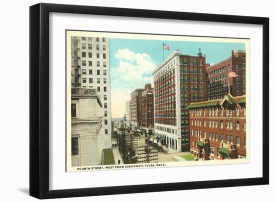 Fourth Street, Tulsa, Oklahoma-null-Framed Art Print