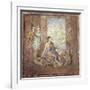 Fourth Style Fresco Depicting a Woman Painter from Italy, Pompeii, Painting on Plaster, 55-79 A.D.-null-Framed Giclee Print