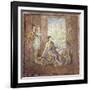 Fourth Style Fresco Depicting a Woman Painter from Italy, Pompeii, Painting on Plaster, 55-79 A.D.-null-Framed Giclee Print