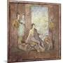 Fourth Style Fresco Depicting a Woman Painter from Italy, Pompeii, Painting on Plaster, 55-79 A.D.-null-Mounted Giclee Print