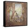 Fourth Style Fresco Depicting a Woman Painter from Italy, Pompeii, Painting on Plaster, 55-79 A.D.-null-Framed Stretched Canvas