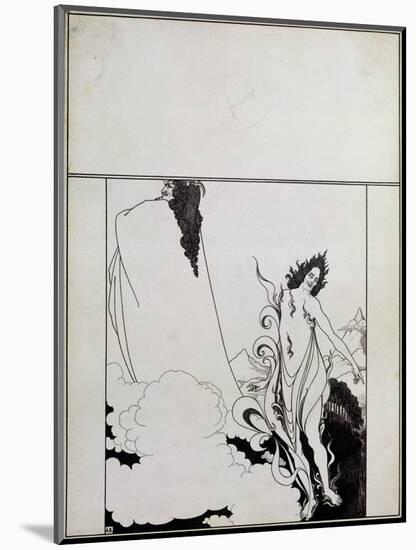 Fourth Tableau of Das Rheingold, (Cover Design for Savoy No. 6)-Aubrey Beardsley-Mounted Giclee Print