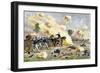 Fourth U.S. Artillery under Lt. Bayard Wilkeson during the Battle of Gettysburg, c.1863-null-Framed Giclee Print