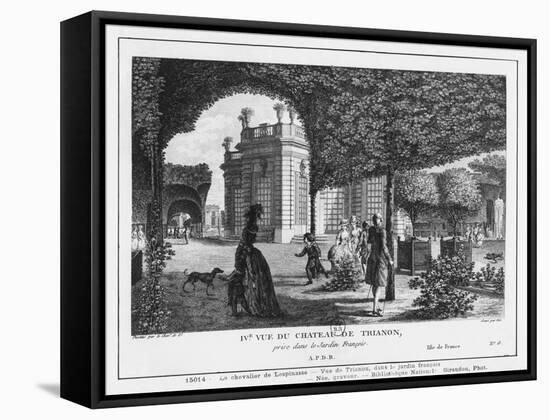 Fourth View of Trianon, Taken in the French Garden, Engraved by Francois Denis Nee (1732-1817)-Louis-Nicolas de Lespinasse-Framed Stretched Canvas