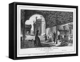 Fourth View of Trianon, Taken in the French Garden, Engraved by Francois Denis Nee (1732-1817)-Louis-Nicolas de Lespinasse-Framed Stretched Canvas