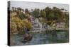 Fowey, Bodinnick Ferry-Alfred Robert Quinton-Stretched Canvas
