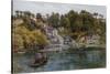 Fowey, Bodinnick Ferry-Alfred Robert Quinton-Stretched Canvas