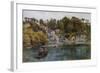 Fowey, Bodinnick Ferry-Alfred Robert Quinton-Framed Giclee Print