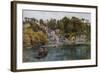 Fowey, Bodinnick Ferry-Alfred Robert Quinton-Framed Giclee Print