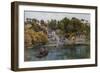 Fowey, Bodinnick Ferry-Alfred Robert Quinton-Framed Giclee Print