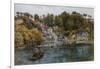 Fowey, Bodinnick Ferry-Alfred Robert Quinton-Framed Giclee Print