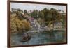 Fowey, Bodinnick Ferry-Alfred Robert Quinton-Framed Giclee Print