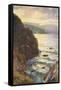 Fowey, Cornwall 1910-EW Haslehust-Framed Stretched Canvas