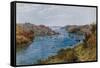 Fowey, Entrance to Harbour-Alfred Robert Quinton-Framed Stretched Canvas