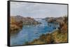 Fowey, Entrance to Harbour-Alfred Robert Quinton-Framed Stretched Canvas