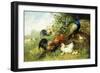 Fowl and Peacocks, 1899-Arthur Fitzwilliam Tait-Framed Giclee Print