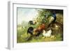 Fowl and Peacocks, 1899-Arthur Fitzwilliam Tait-Framed Giclee Print