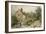 Fowl House Farm, Witley, with Children, a Shepherd and a Flock of Sheep Nearby-Myles Birket Foster-Framed Giclee Print