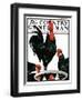 "Fowl Reflections," Country Gentleman Cover, October 27, 1923-Paul Bransom-Framed Premium Giclee Print