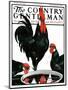 "Fowl Reflections," Country Gentleman Cover, October 27, 1923-Paul Bransom-Mounted Premium Giclee Print