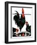 "Fowl Reflections,"October 27, 1923-Paul Bransom-Framed Giclee Print