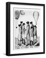 Fowls of a Feather Flock Together'; a Group of Aeronauts, C1785-null-Framed Giclee Print