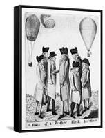 Fowls of a Feather Flock Together'; a Group of Aeronauts, C1785-null-Framed Stretched Canvas