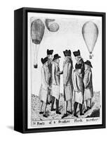 Fowls of a Feather Flock Together'; a Group of Aeronauts, C1785-null-Framed Stretched Canvas