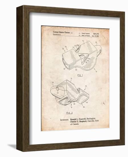 Fox 40 Coach's Whistle Patent-Cole Borders-Framed Art Print