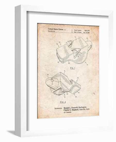 Fox 40 Coach's Whistle Patent-Cole Borders-Framed Art Print