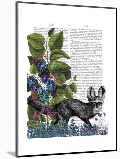 Fox and Beanstalk-Fab Funky-Mounted Art Print