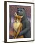 Fox and Bear Couple-W Johnson James-Framed Giclee Print