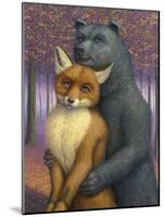 Fox and Bear Couple-W Johnson James-Mounted Giclee Print